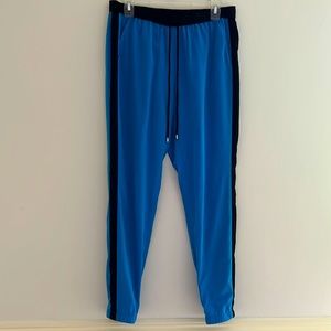 MICHAEL KORS size 8 turquoise with black trim joggers! Elastic at the ankle